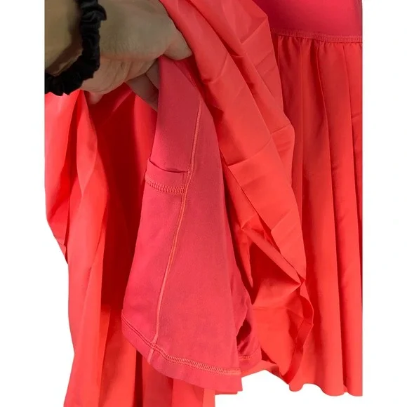 Aerie Offline Vibrant Pink Comfy Athletic Tank Top Romper Skirt Tennis Dress M - Picture 5 of 7